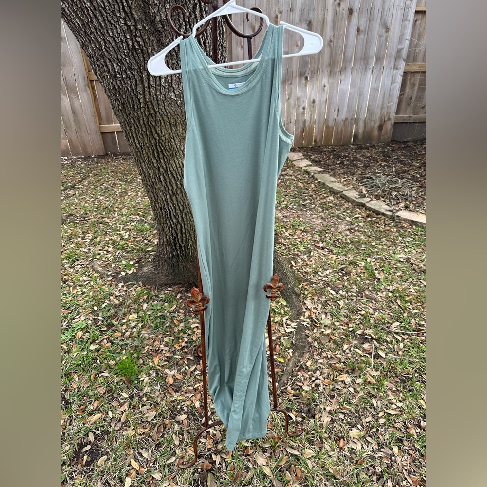 New Columbia sportswear company large long straight green dress
